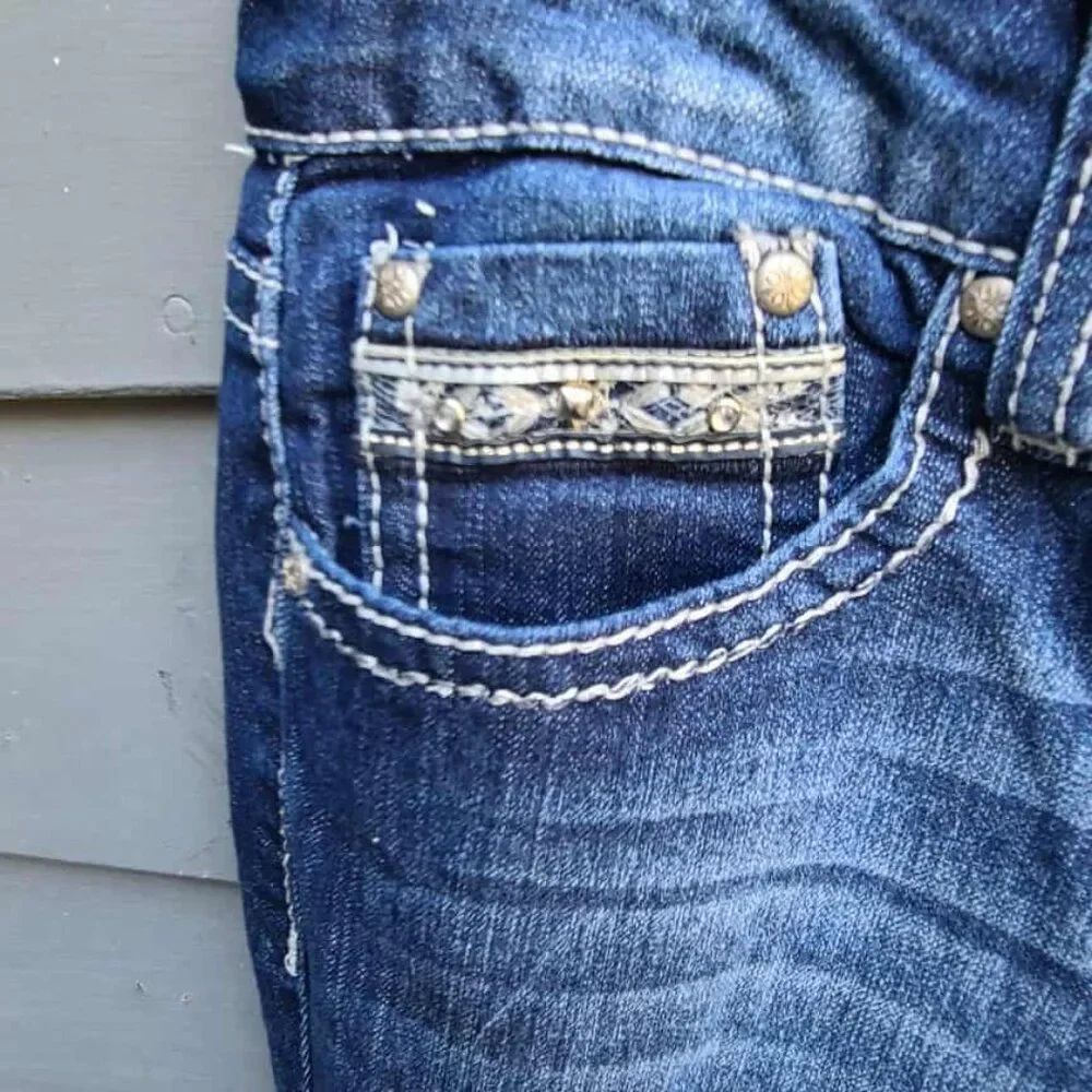 Love Indigo Premium Cropped Jeans size 10 - Picture 11 of 12